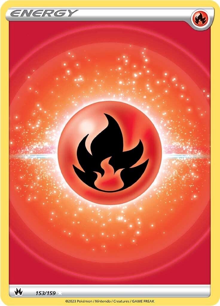 Fire Energy (153/159) (Texture Full Art) [Sword & Shield: Crown Zenith] - POKÉ JEUX