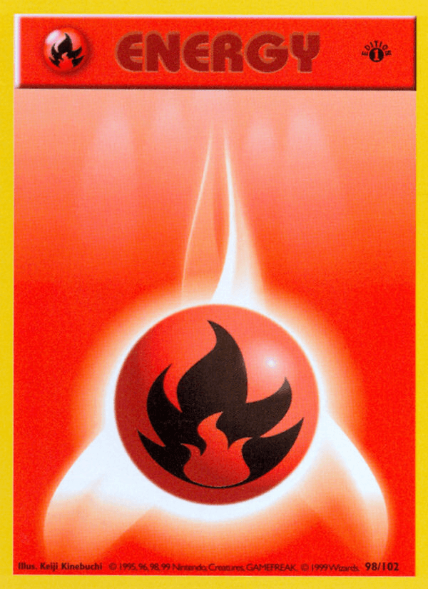 Fire Energy (98/102) (Shadowless) [Base Set 1st Edition] - POKÉ JEUX