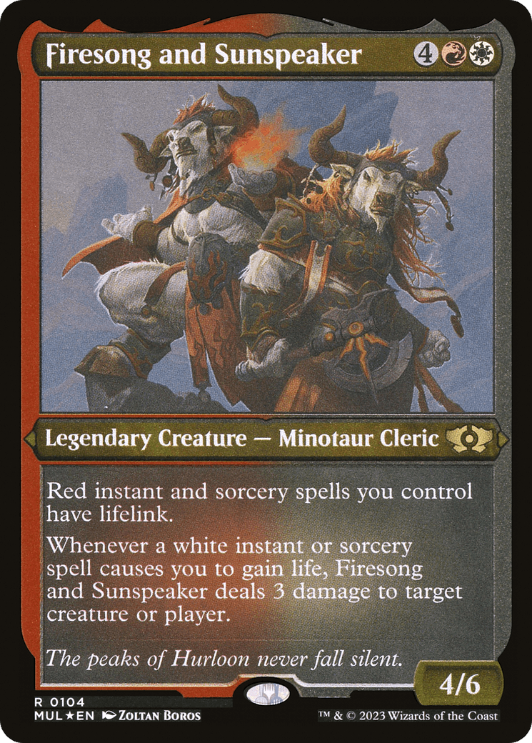 Firesong and Sunspeaker (Foil Etched) [Multiverse Legends] - POKÉ JEUX