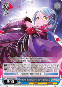 "Firm Resolution" Sayo Hikawa (BD/W54-TE02 TD) [BanG Dream! Girls Band Party!] - POKÉ JEUX