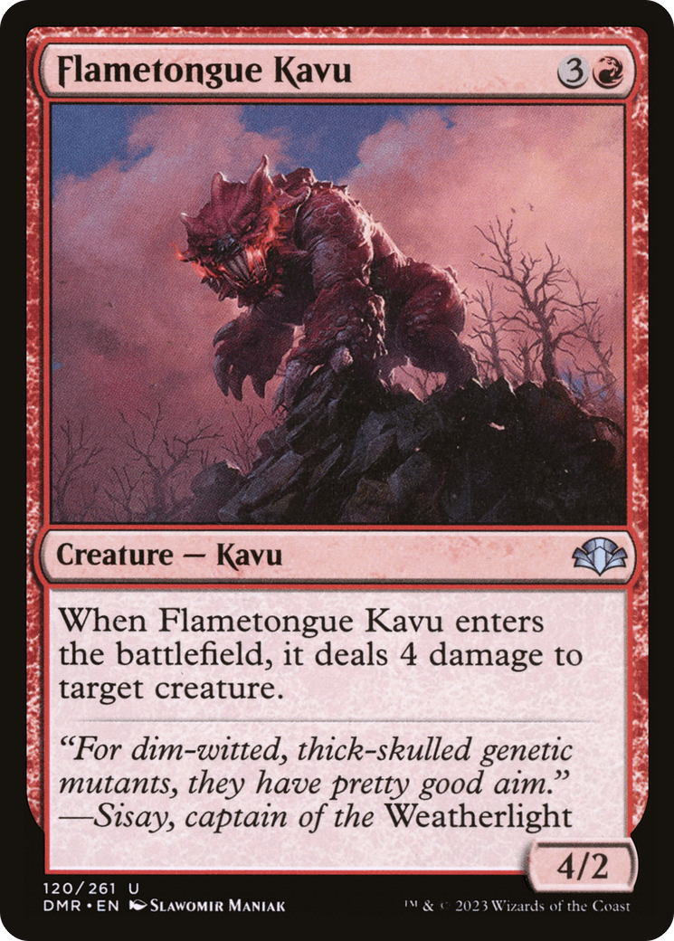 Flametongue Kavu [Dominaria Remastered] - POKÉ JEUX