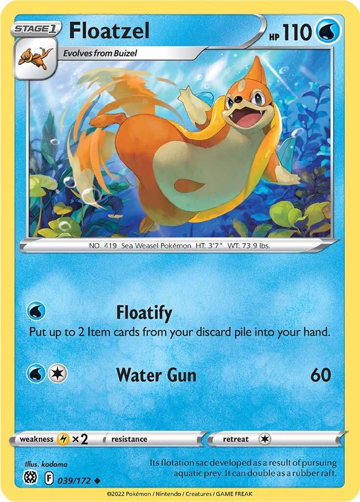 Floatzel (039/172) [Sword & Shield: Brilliant Stars] - POKÉ JEUX