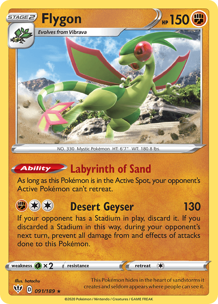 Flygon (091/189) [Sword & Shield: Darkness Ablaze] - POKÉ JEUX