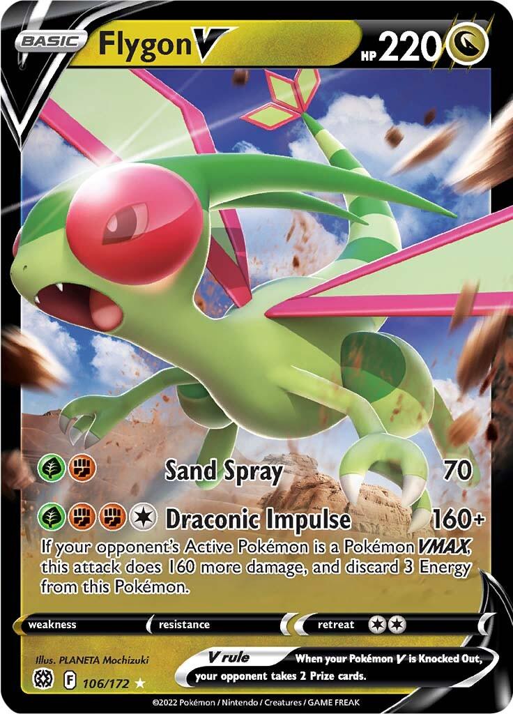 Flygon V (106/172) [Sword & Shield: Brilliant Stars] - POKÉ JEUX