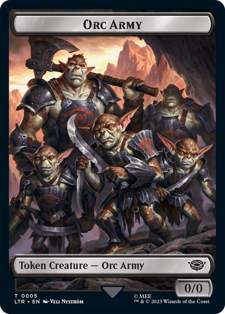 Food (09) // Orc Army (05) Double-Sided Token [The Lord of the Rings: Tales of Middle-Earth Tokens] - POKÉ JEUX