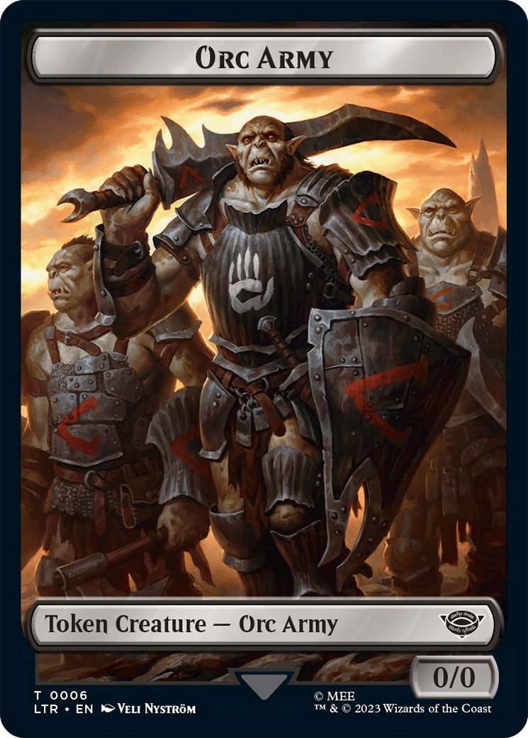 Food (10) // Orc Army (06) Double-Sided Token [The Lord of the Rings: Tales of Middle-Earth Tokens] - POKÉ JEUX