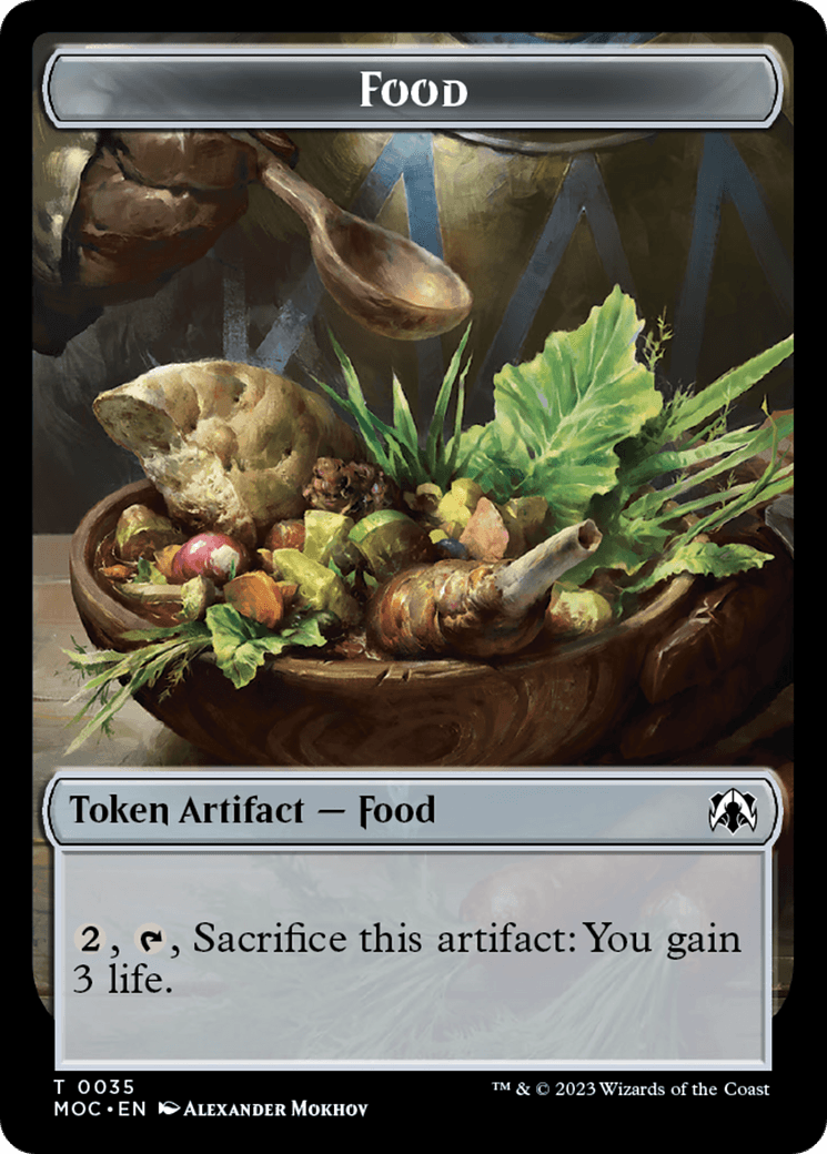 Food // Replicated Ring Double-Sided Token [March of the Machine Commander Tokens] - POKÉ JEUX