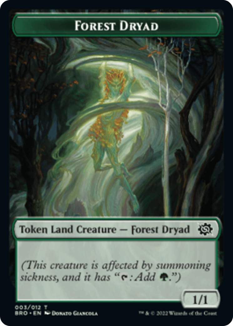 Forest Dryad Token [The Brothers' War Tokens] - POKÉ JEUX