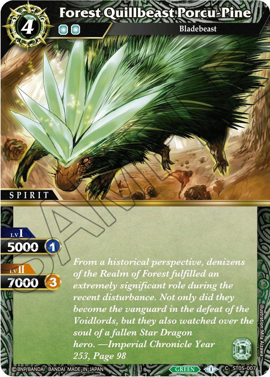 Forest Quillbeast Porcu-Pine (ST05-007) [Starter Deck 05: Verdant Wings] - POKÉ JEUX