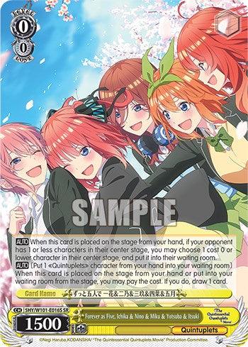 Forever as Five, Ichika & Nino & Miku & Yotsuba & Itsuki (5HY/W101-E016S SR) [The Quintessential Quintuplets Movie] - POKÉ JEUX