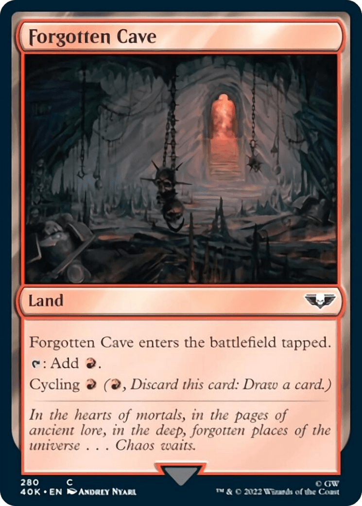 Forgotten Cave (Surge Foil) [Warhammer 40,000] - POKÉ JEUX