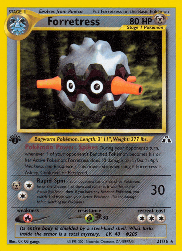 Forretress (21/75) [Neo Discovery 1st Edition] - POKÉ JEUX