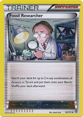 Fossil Researcher (92/111) (Cosmos Holo) [XY: Furious Fists] - POKÉ JEUX