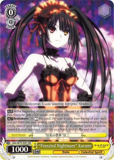 "Frenzied Nightmare" Kurumi (DAL/W79-E001 RR) [Date A Live] - POKÉ JEUX