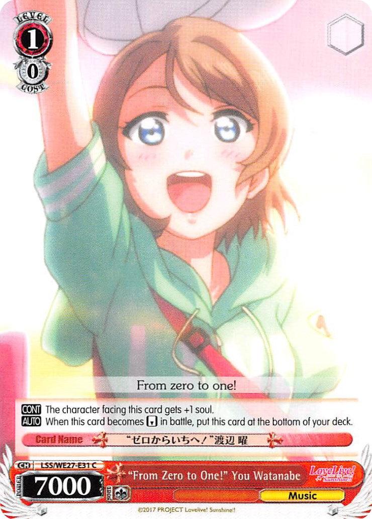 "From Zero to One!" You Watanabe (LSS/WE27-E31 C) [Love Live! Sunshine!! Extra Booster] - POKÉ JEUX