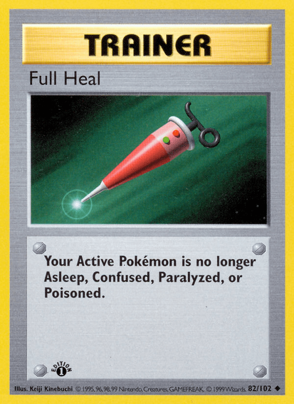 Full Heal (82/102) (Shadowless) [Base Set 1st Edition] - POKÉ JEUX