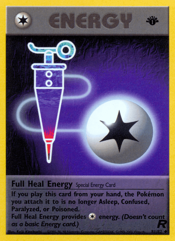 Full Heal Energy (81/82) [Team Rocket 1st Edition] - POKÉ JEUX