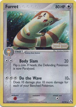 Furret (33/92) (Stamped) [EX: Legend Maker] - POKÉ JEUX