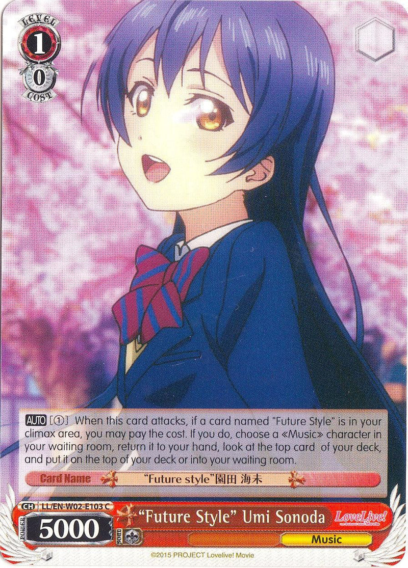 "Future Style" Umi Sonoda (LL/EN-W02-E103 C) [Love Live! DX Vol.2] - POKÉ JEUX