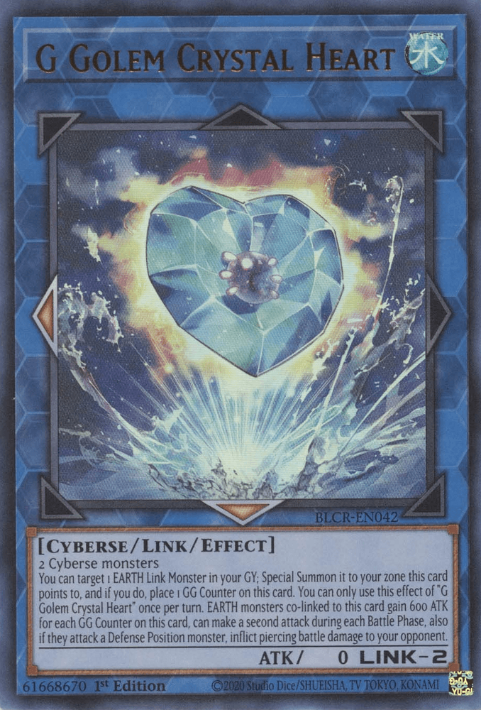 G Golem Crystal Heart [BLCR-EN042] Ultra Rare - POKÉ JEUX