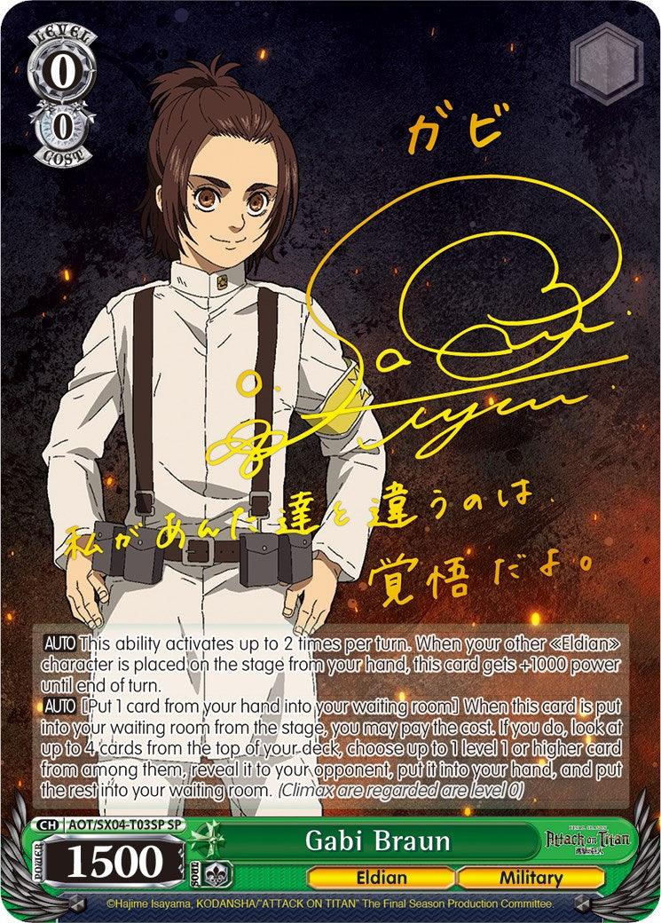 Gabi Braun (Foil) [Attack On Titan: Final Season] - POKÉ JEUX