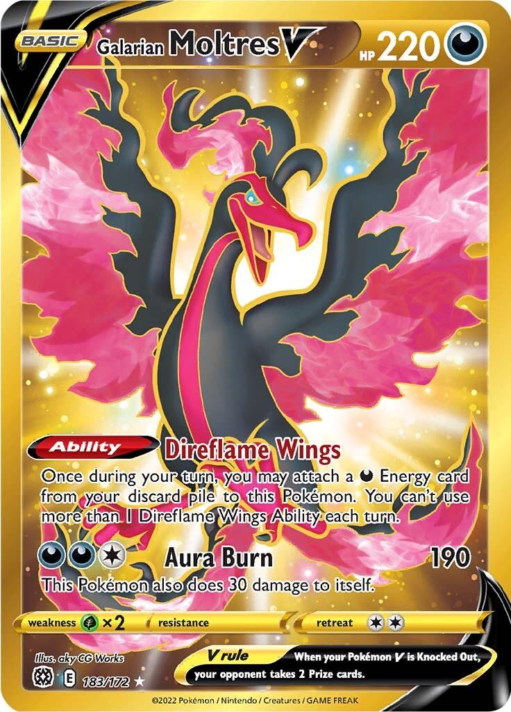 Galarian Moltres V (183/172) [Sword & Shield: Brilliant Stars] - POKÉ JEUX