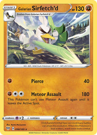 Galarian Sirfetch'd (098/189) (Cracked Ice holo) (Theme Deck Exclusive) [Sword & Shield: Darkness Ablaze] - POKÉ JEUX