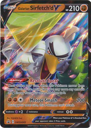 Galarian Sirfetch'd V (SWSH043) (Jumbo Card) [Sword & Shield: Black Star Promos] - POKÉ JEUX