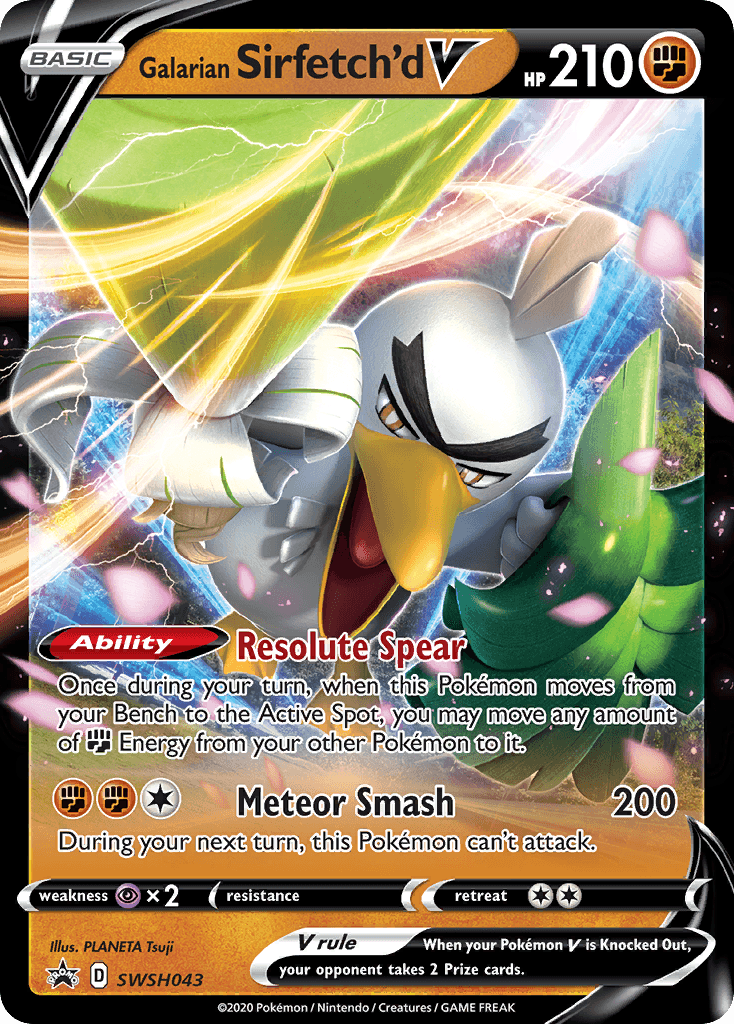 Galarian Sirfetch'd V (SWSH043) [Sword & Shield: Black Star Promos] - POKÉ JEUX