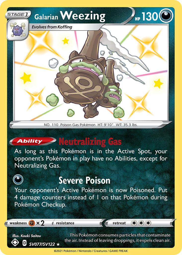 Galarian Weezing (SV077/SV122) [Sword & Shield: Shining Fates] - POKÉ JEUX