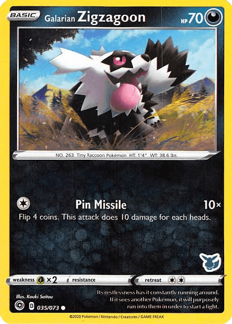 Galarian Zigzagoon (035/073) (Eevee Deck) [Battle Academy 2022] - POKÉ JEUX