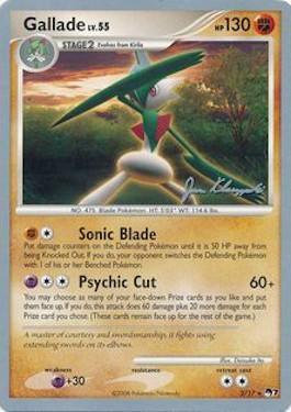 Gallade LV.55 (2/17) (Psychic Lock - Jason Klaczynski) [World Championships 2008] - POKÉ JEUX