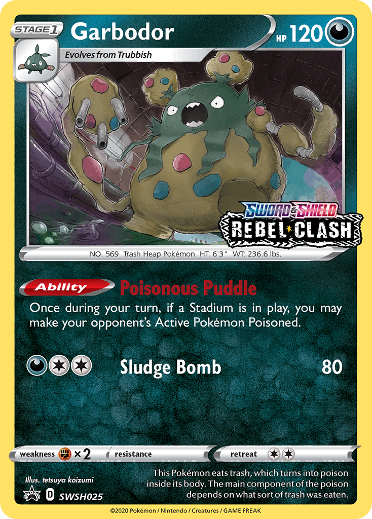 Garbodor (SWSH025) (Prerelease Promo) [Sword & Shield: Black Star Promos] - POKÉ JEUX