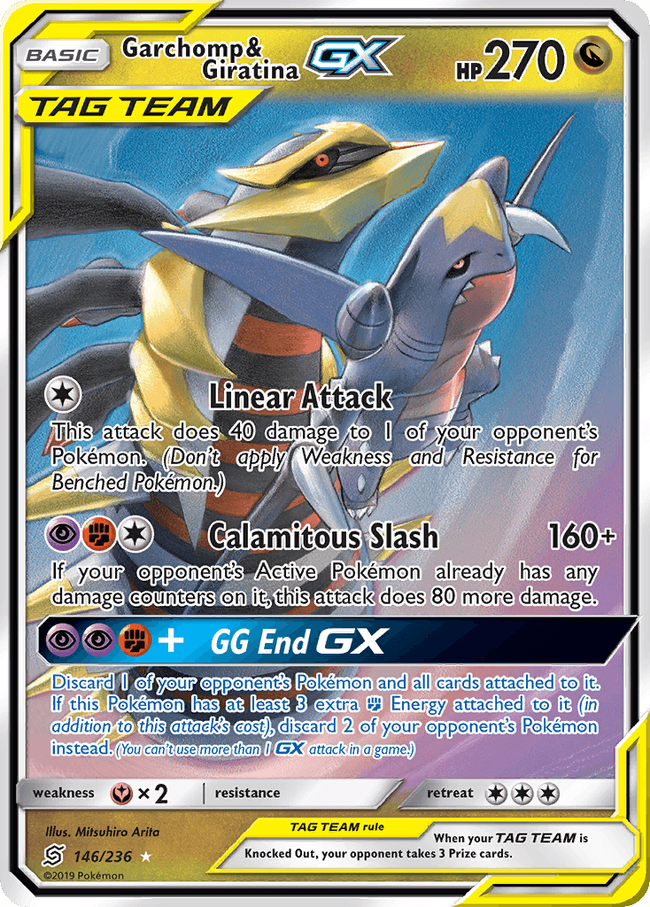 Garchomp & Giratina GX (146/236) [Sun & Moon: Unified Minds] - POKÉ JEUX