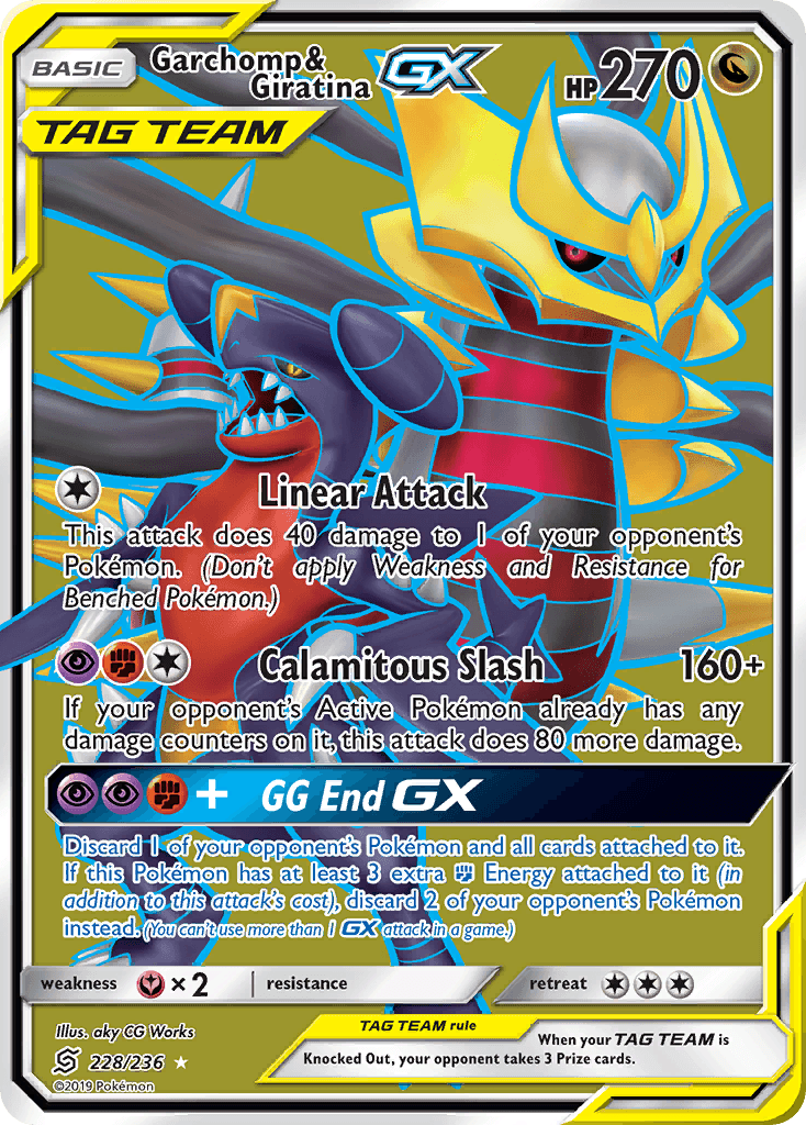 Garchomp & Giratina GX (228/236) [Sun & Moon: Unified Minds] - POKÉ JEUX