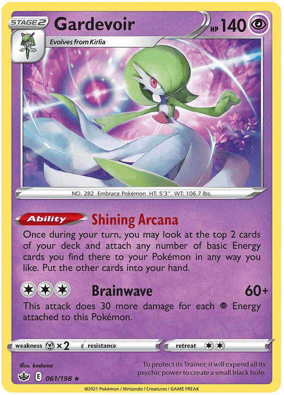 Gardevoir (061/198) (Theme Deck Exclusive) [Sword & Shield: Chilling Reign] - POKÉ JEUX