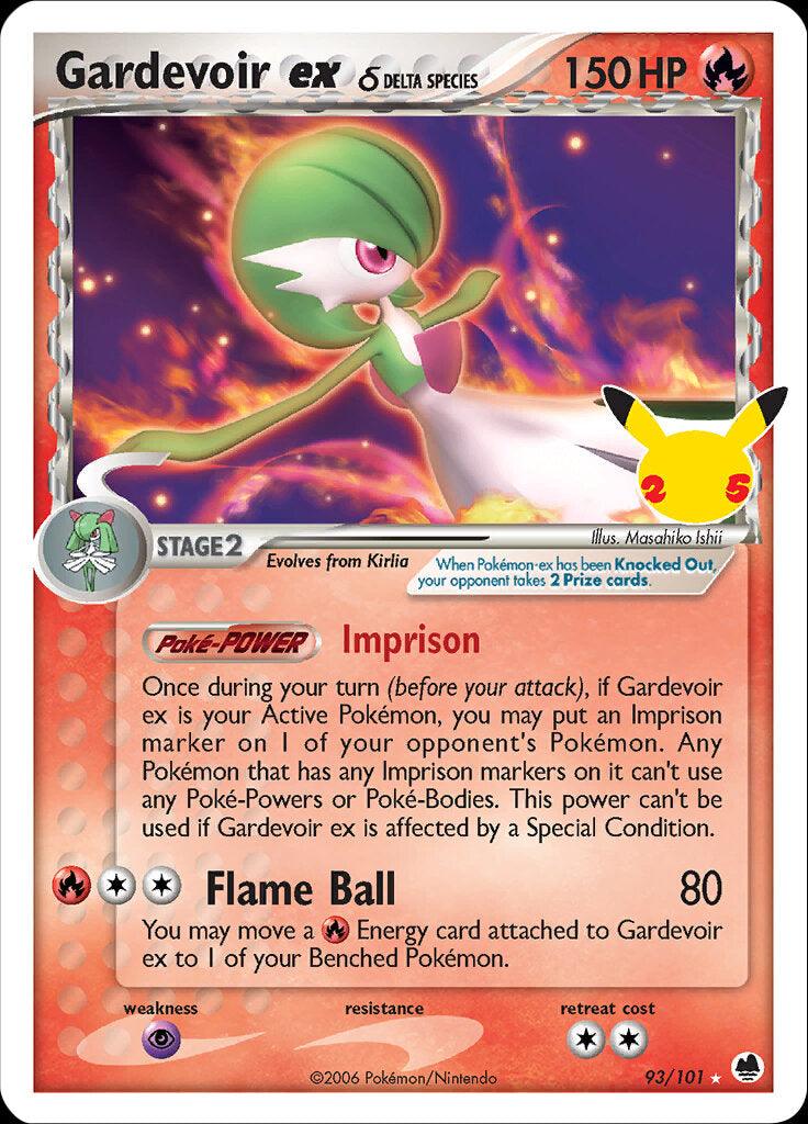 Gardevoir ex (93/101) (Delta Species) [Celebrations: 25th Anniversary - Classic Collection] - POKÉ JEUX