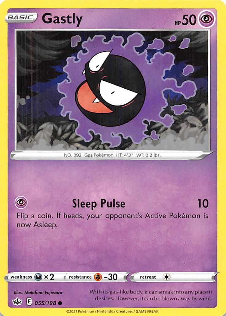 Gastly (055/198) [Sword & Shield: Chilling Reign] - POKÉ JEUX