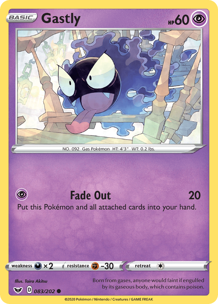 Gastly (083/202) [Sword & Shield: Base Set] - POKÉ JEUX