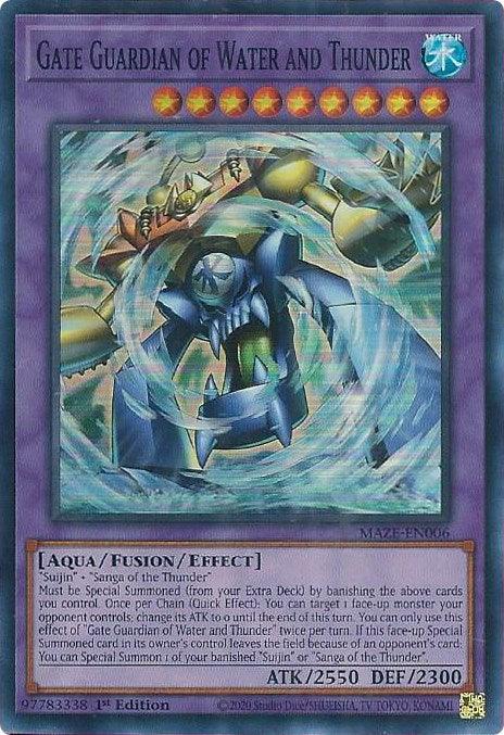 Gate Guardian of Water and Thunder [MAZE-EN006] Super Rare - POKÉ JEUX