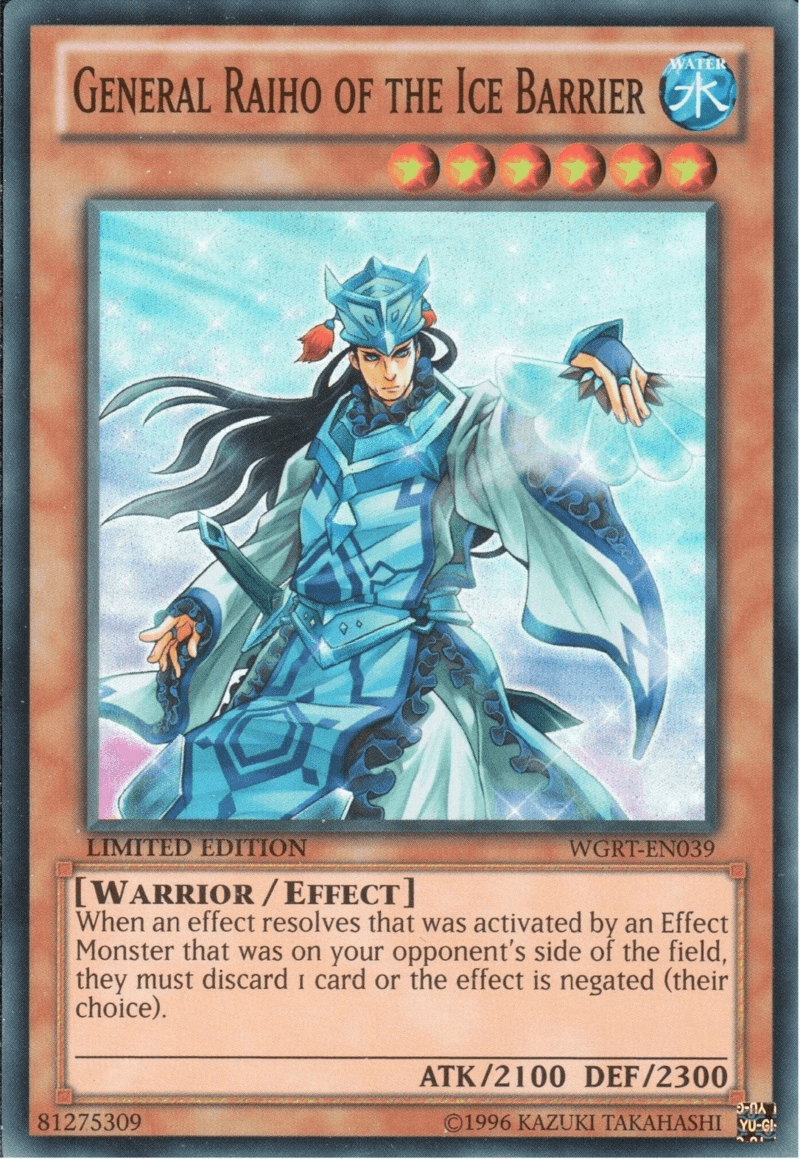 General Raiho of the Ice Barrier [WGRT-EN039] Super Rare - POKÉ JEUX