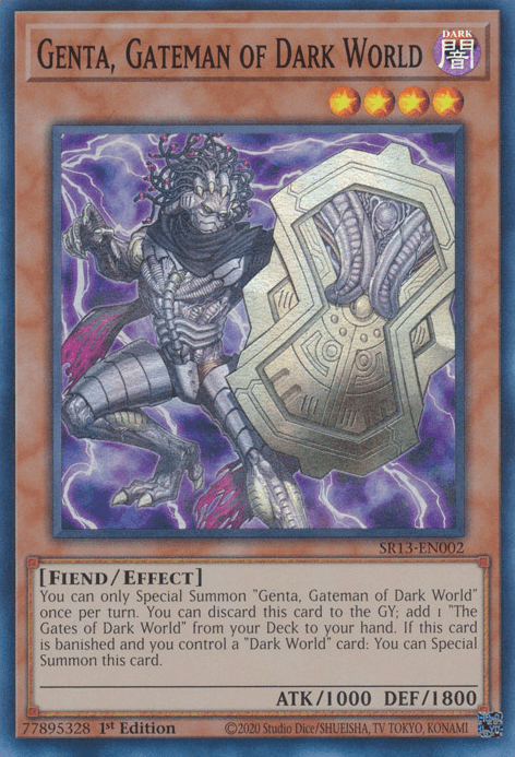 Genta, Gateman of Dark World [SR13-EN002] Super Rare - POKÉ JEUX