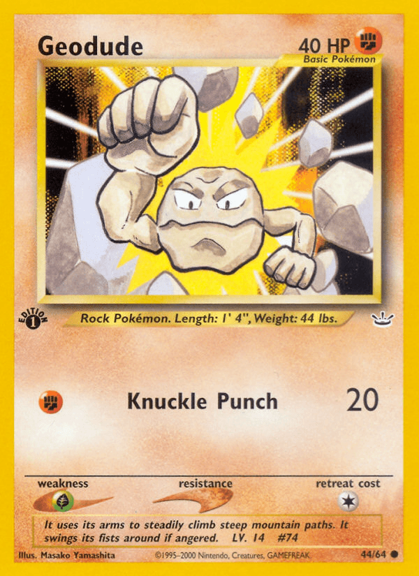 Geodude (44/64) [Neo Revelation 1st Edition] - POKÉ JEUX