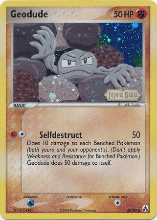 Geodude (53/92) (Stamped) [EX: Legend Maker] - POKÉ JEUX