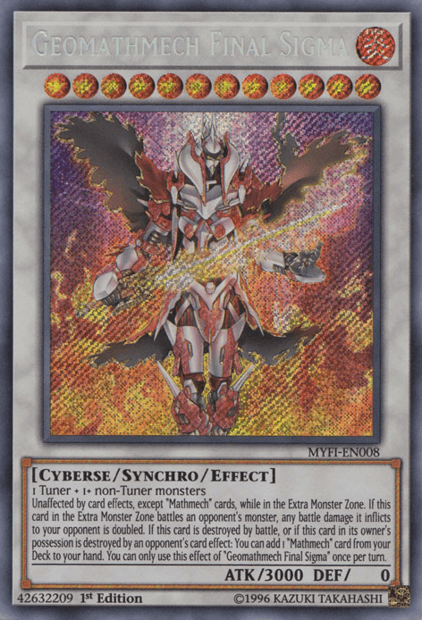 Geomathmech Final Sigma [MYFI-EN008] Secret Rare - POKÉ JEUX