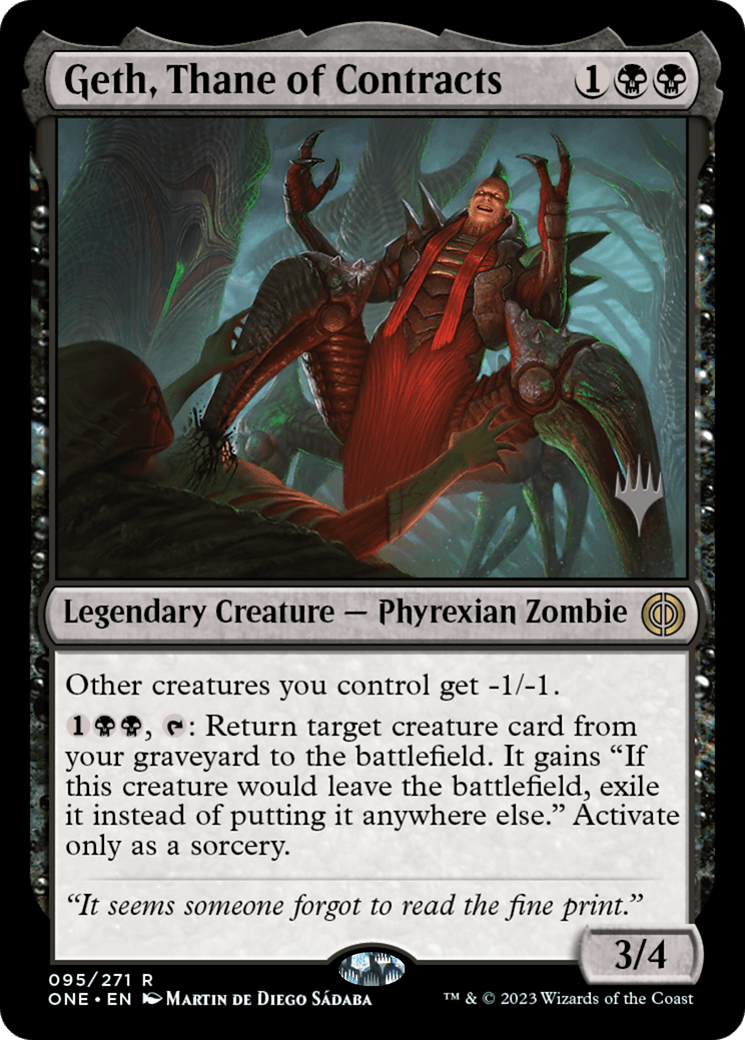 Geth, Thane of Contracts (Promo Pack) [Phyrexia: All Will Be One Promos] - POKÉ JEUX