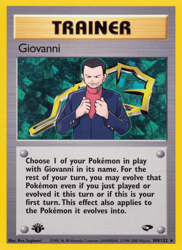 Giovanni (104/132) [Gym Challenge 1st Edition] - POKÉ JEUX