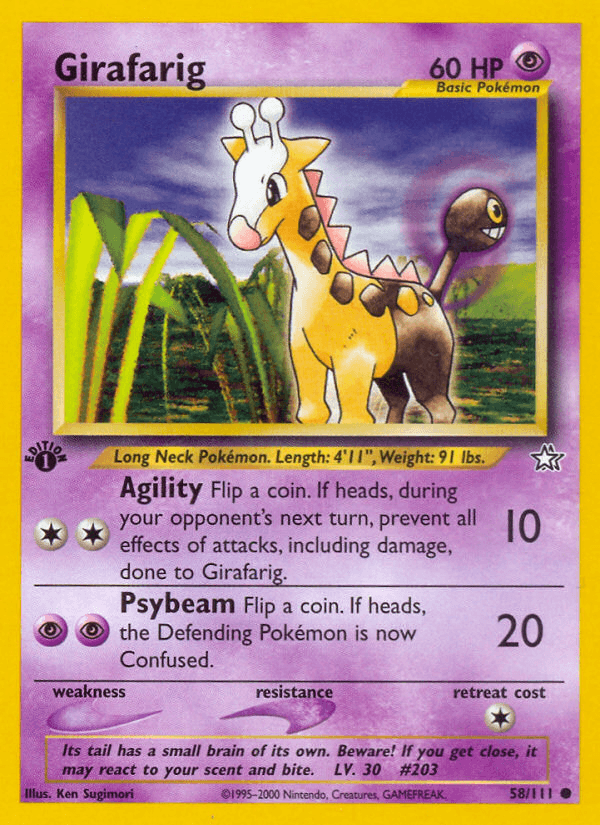 Girafarig (58/111) [Neo Genesis 1st Edition] - POKÉ JEUX