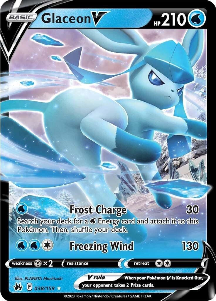 Glaceon V (038/159) [Sword & Shield: Crown Zenith] - POKÉ JEUX