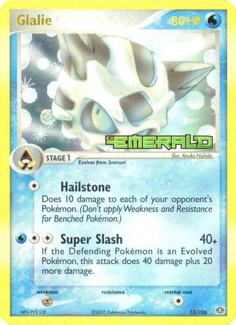 Glalie (13/106) (Stamped) [EX: Emerald] - POKÉ JEUX